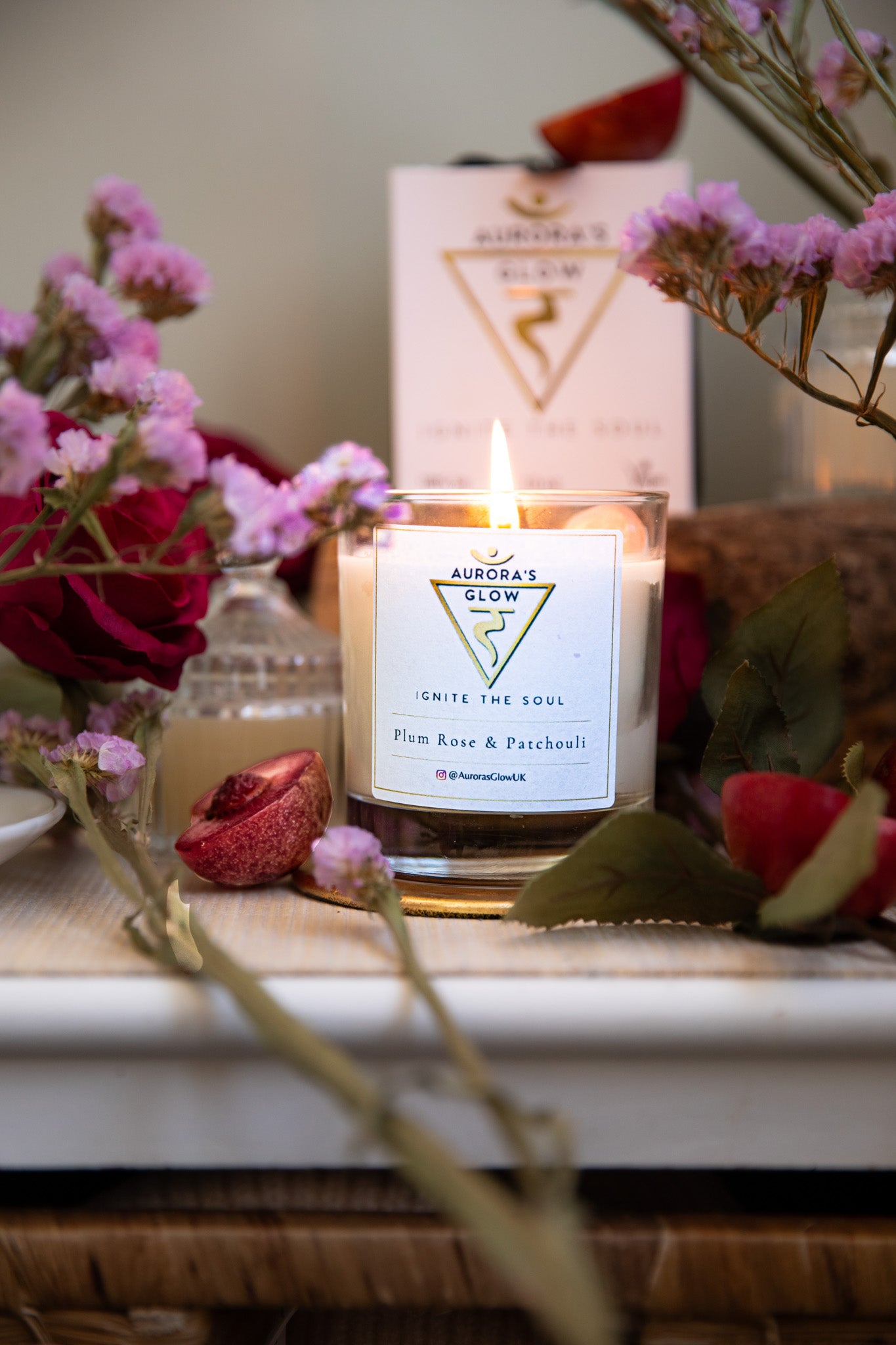 Plum Rose Candle