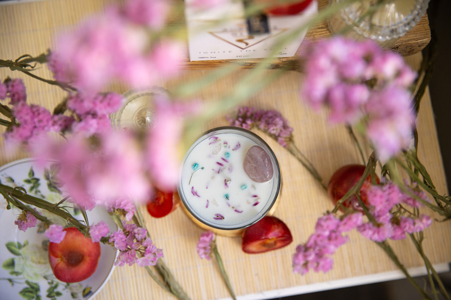 Plum Rose Candle
