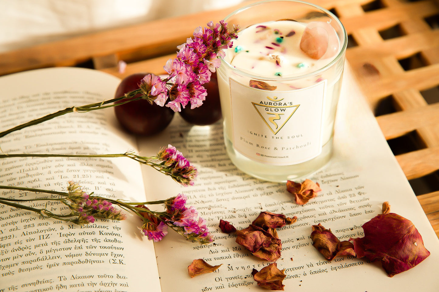 Plum Rose Candle