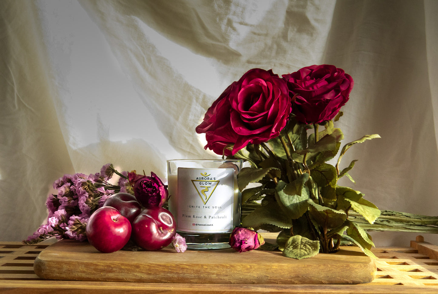 Plum Rose Candle